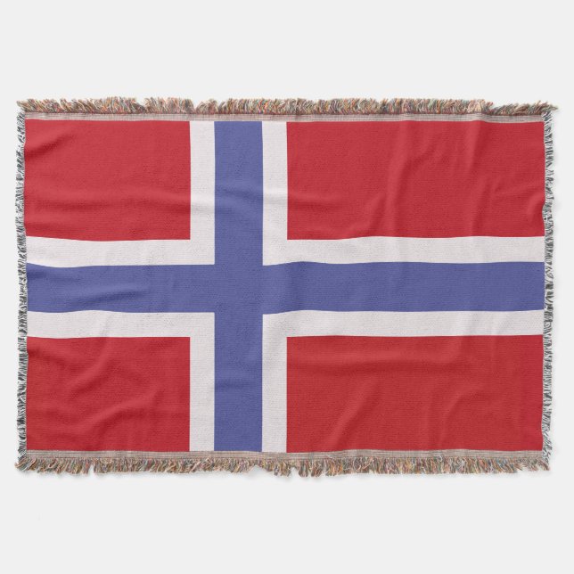 Norwegische Flagge Decke (Vorderseite)