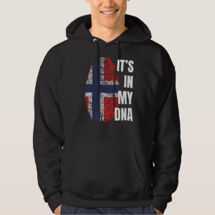 Norwegische Flagge Dna Fingerprint Norwegen Hoodie