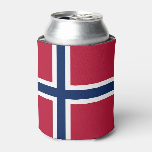 Norwegische Flagge Dosenkühler (Kanne Vorderseite)
