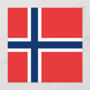 Norwegische Flagge Einladung