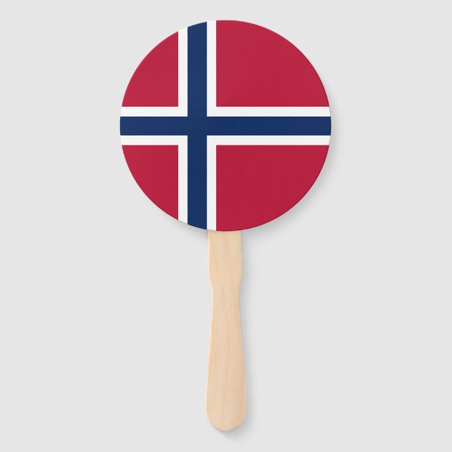 Norwegische Flagge Fächer (Vorderseite)