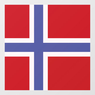 Norwegische Flagge Fensteraufkleber