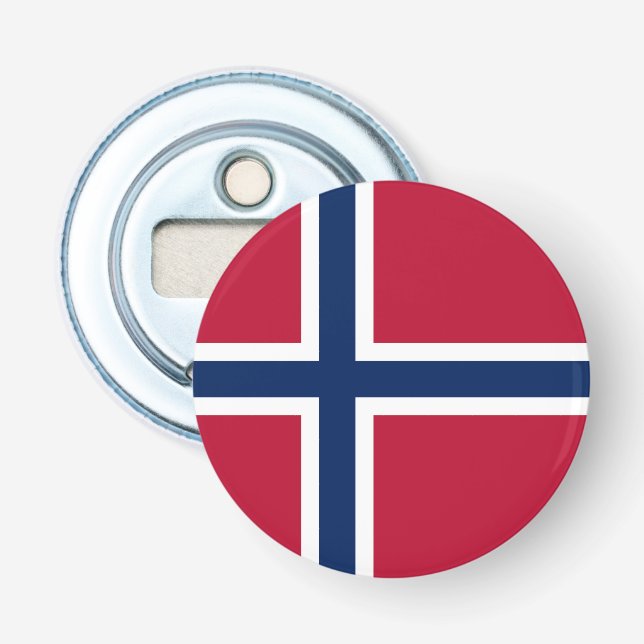 Norwegische Flagge Flaschenöffner (Vorderseite)
