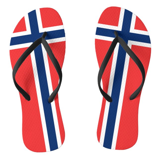 Norwegische Flagge Flip Flops (Fußbett)