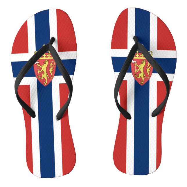 Norwegische Flagge Flip Flops (Fußbett)