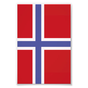 Norwegische Flagge Fotodruck