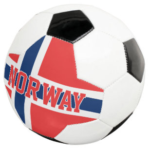 Norwegische Flagge Fußball für Team-Fan und Spiele