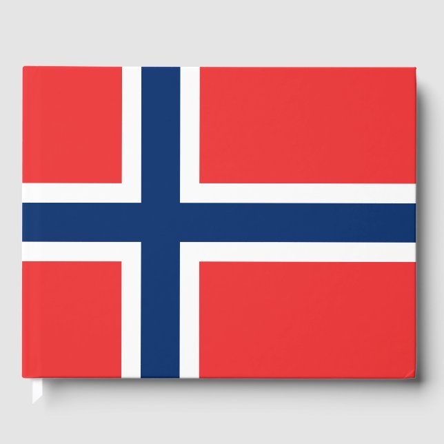 Norwegische Flagge Gästebuch (Vorderseite)