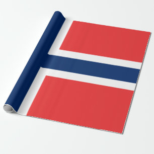 Norwegische Flagge Geschenkpapier