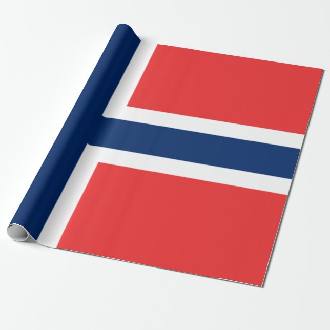 Norwegische Flagge Geschenkpapier (Ungerollt)