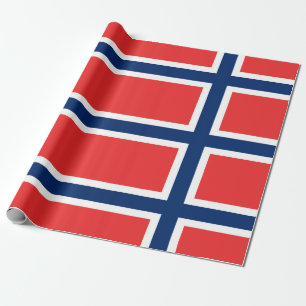 Norwegische Flagge Geschenkpapier