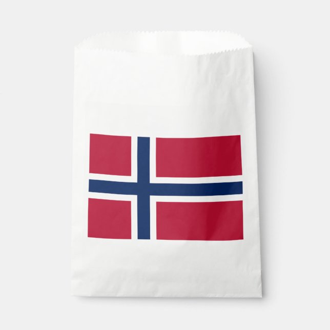 Norwegische Flagge Geschenktütchen (Vorderseite)