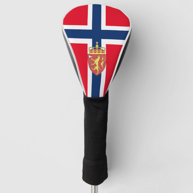 Norwegische Flagge Golf Headcover (Vorderseite)