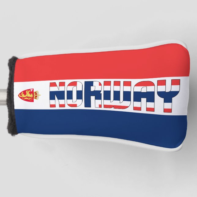 Norwegische Flagge Großartiges Patriotic Golf Head Golf Headcover (Vorderseite)
