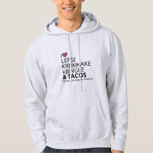 Norwegische Flagge Herz   Anpassbare Nachricht Hoodie