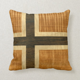 Norwegische Flagge Holz Norsk Flagg - Kongeriket N Kissen