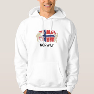 Norwegische Flagge Hoodie