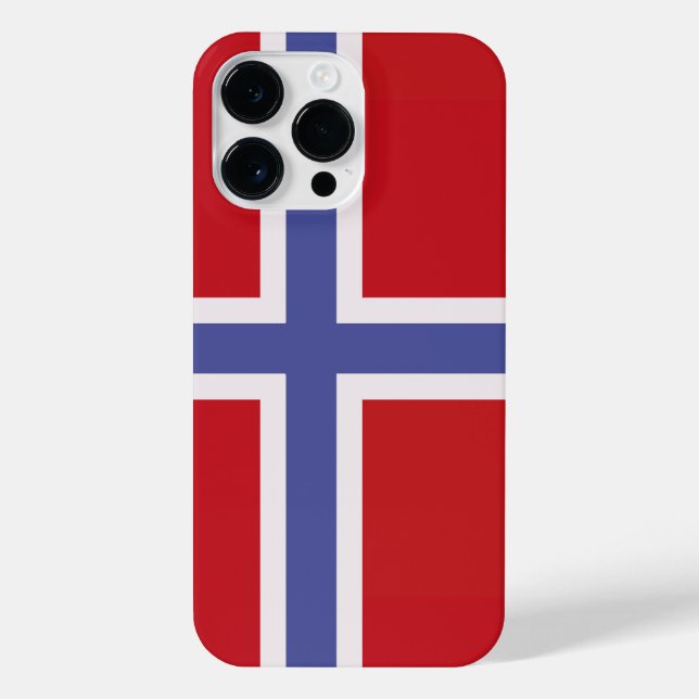 Norwegische Flagge iPhone Hülle (Rückseite)