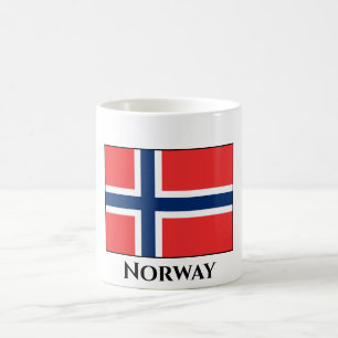 Norwegische Flagge Kaffeetasse