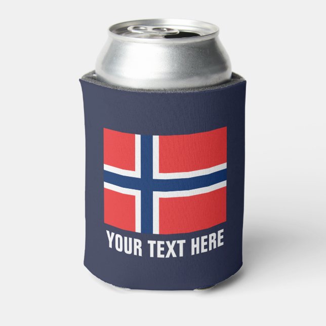 Norwegische Flagge kann Kühler | Norwegische Bierh Dosenkühler (Kanne Rückseite)