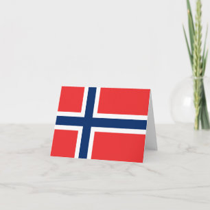 Norwegische Flagge Karte