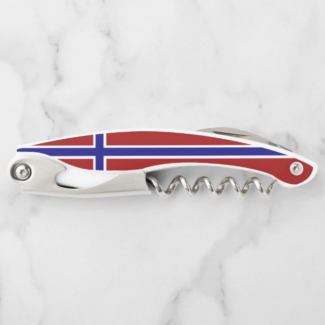 Norwegische Flagge Kellnermesser (Vorderseite)
