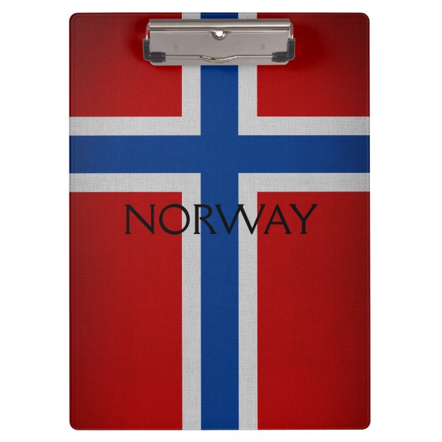 Norwegische Flagge Klemmbrett (Vorderseite)