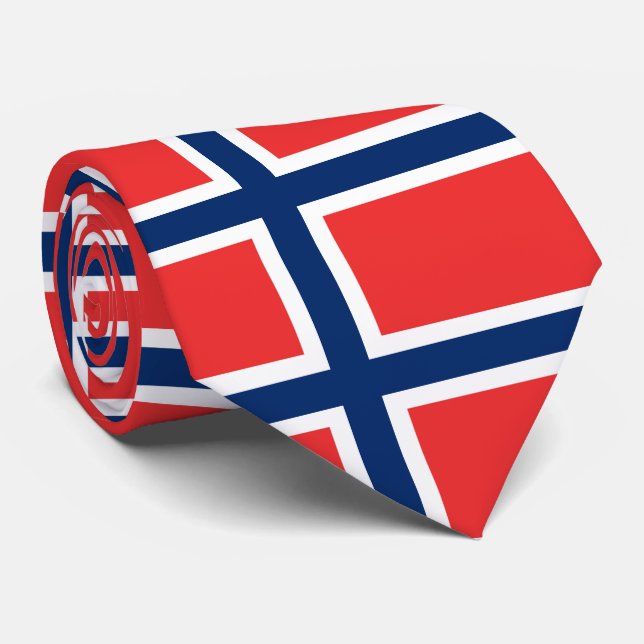 Norwegische Flagge Krawatte (Gerollt)