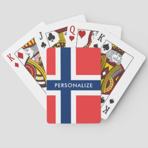 Norwegische Flagge kundenspezifischer Spielkarten