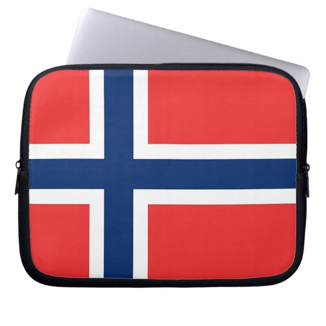 Norwegische Flagge - Laptop-Sieb Laptopschutzhülle (Vorderseite)