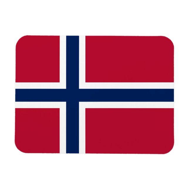 Norwegische Flagge Magnet (Horizontal)