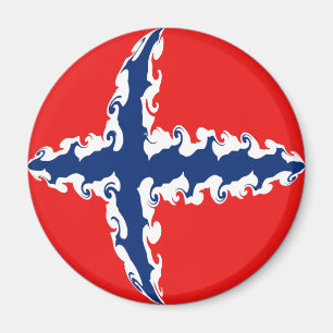 Norwegische Flagge Magnet