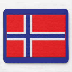 Norwegische Flagge Mousepad