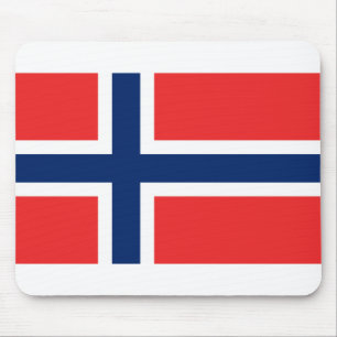 Norwegische Flagge Mousepad