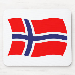 Norwegische Flagge Mousepad