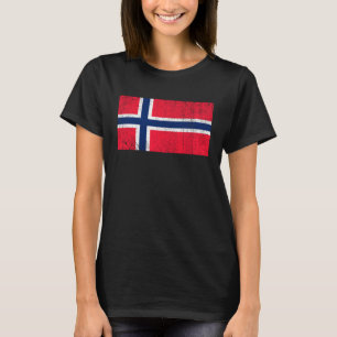 Norwegische Flagge Norwegen Flagge Land Norwegen V T-Shirt