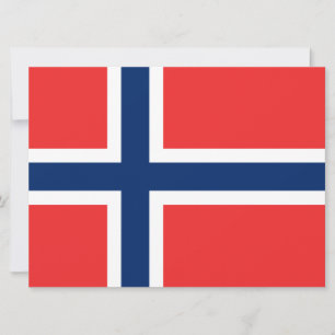 Norwegische Flagge (Norwegen) Karte