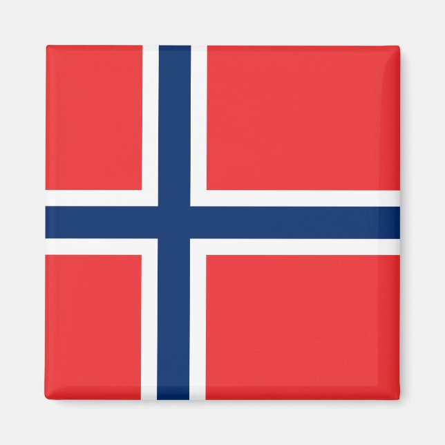 Norwegische Flagge (Norwegen) Magnet (Vorne)