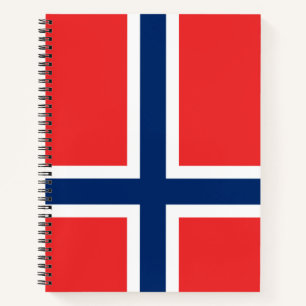 Norwegische Flagge (Norwegen) Notizbuch