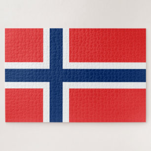 Norwegische Flagge (Norwegen) Puzzle