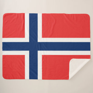 Norwegische Flagge (Norwegen) Sherpadecke