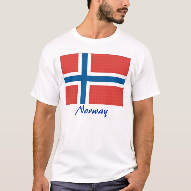Norwegische Flagge/Norwegen T-Shirt (Vorderseite)