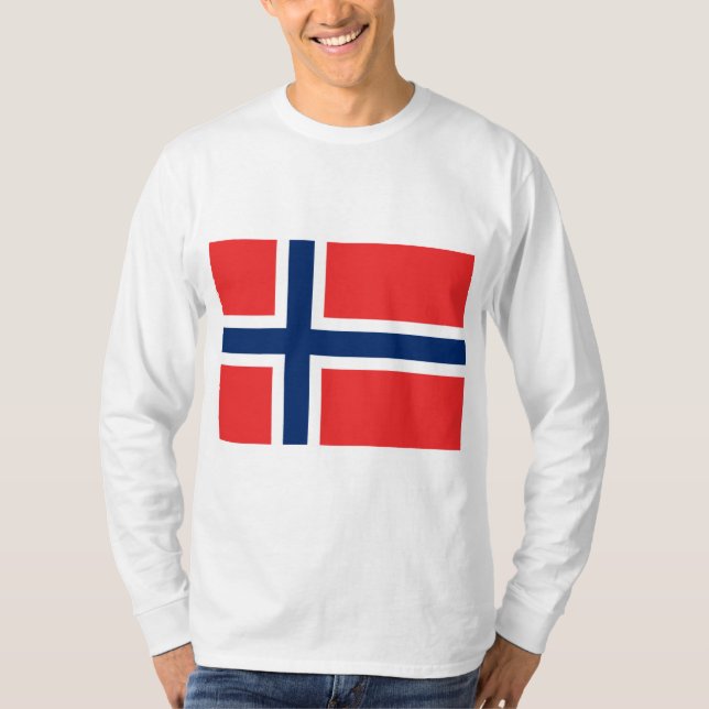 Norwegische Flagge (Norwegen) T-Shirt (Vorderseite)