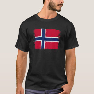 Norwegische Flagge Norwegen Tag 17 Mai Nordisches T-Shirt