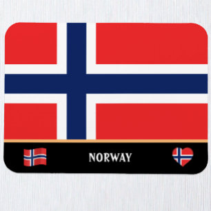 Norwegische Flagge / Norwegische Landesreisen / No Magnet