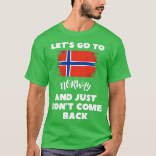 Norwegische Flagge Norwegisches Fest Norwegen T-Shirt