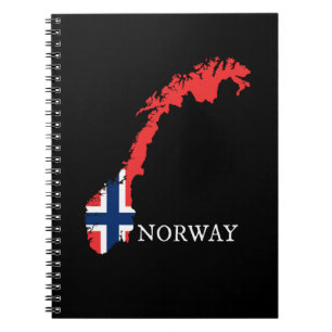 Norwegische Flagge Notizblock