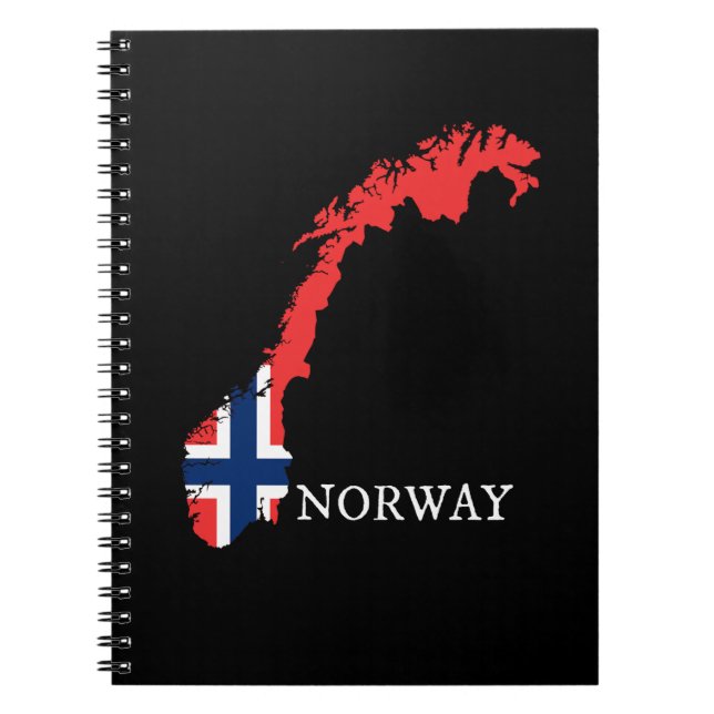 Norwegische Flagge Notizblock (Vorderseite)