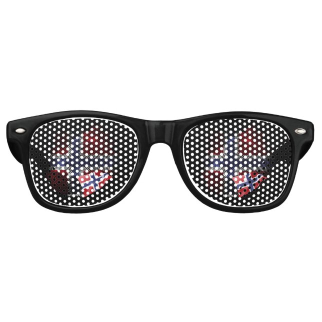 norwegische Flagge Partybrille (Vorderseite)