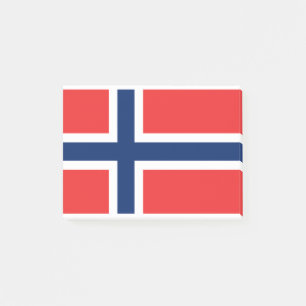 Norwegische Flagge Post-it Klebezettel